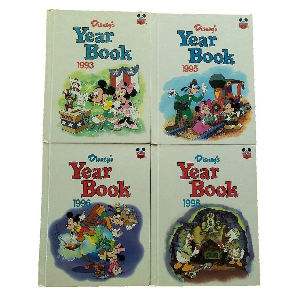Disneys Wonderful World of Reading Year Book Lot of 4 Hardcover Childrens Annual